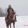 Gypsy and I in the snow