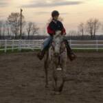 A wonderful  kid on her nice horse Skipper.